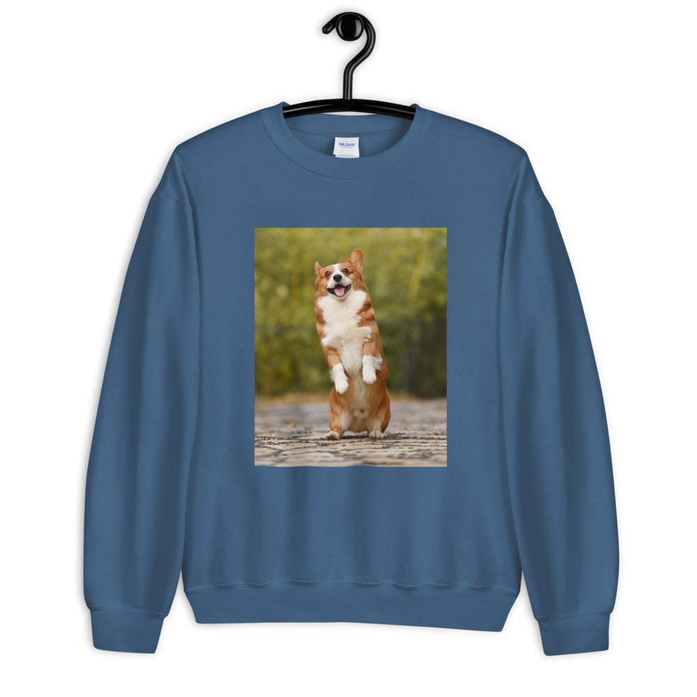 Standing-corgi ユニセックス スウェット