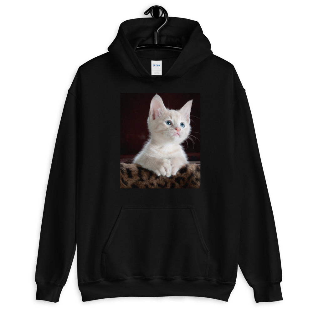 Kitten-looking-up ユニセックスパーカー