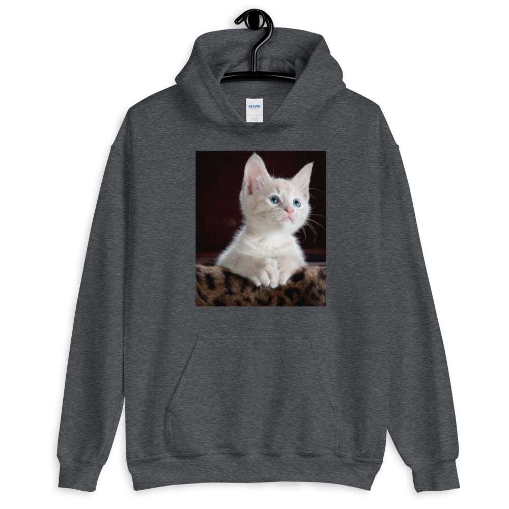 Kitten-looking-up ユニセックスパーカー
