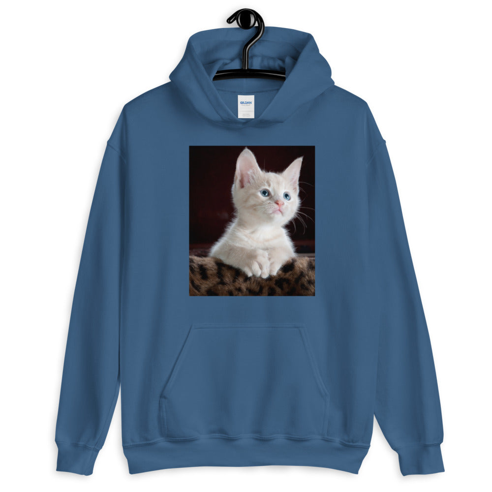 Kitten-looking-up ユニセックスパーカー