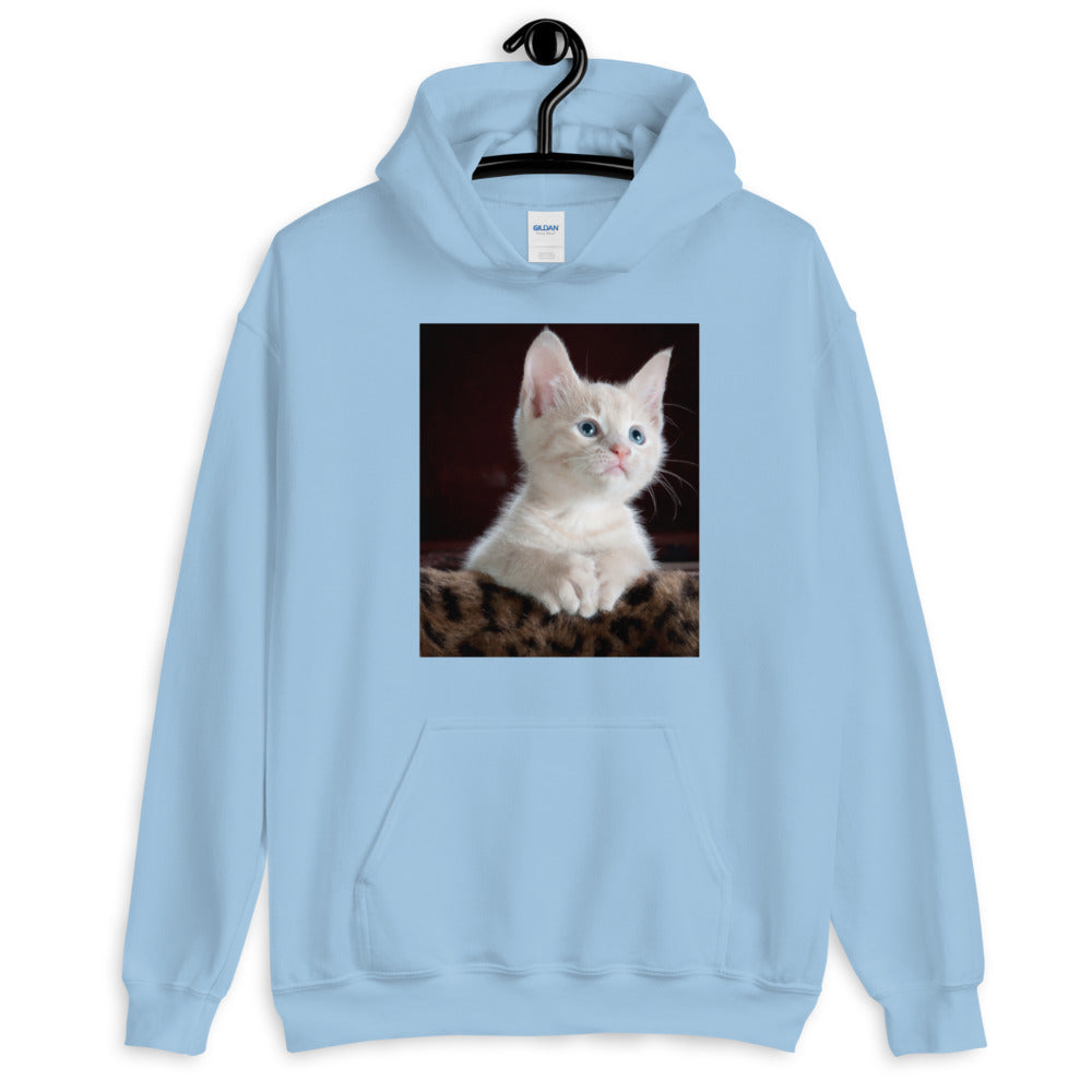Kitten-looking-up ユニセックスパーカー