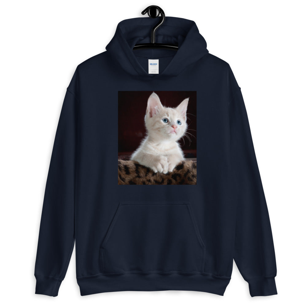 Kitten-looking-up ユニセックスパーカー