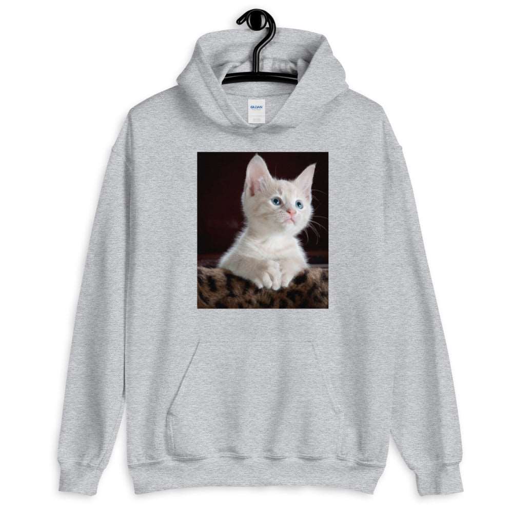 Kitten-looking-up ユニセックスパーカー