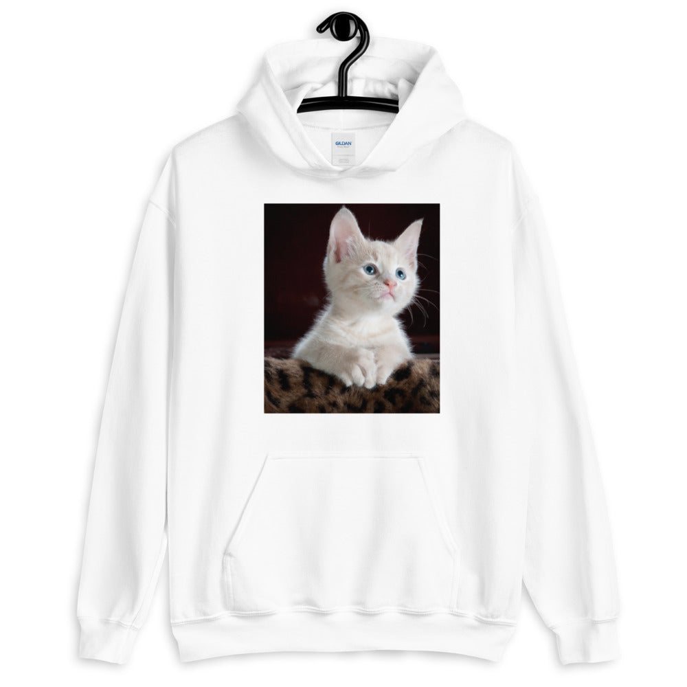 Kitten-looking-up ユニセックスパーカー