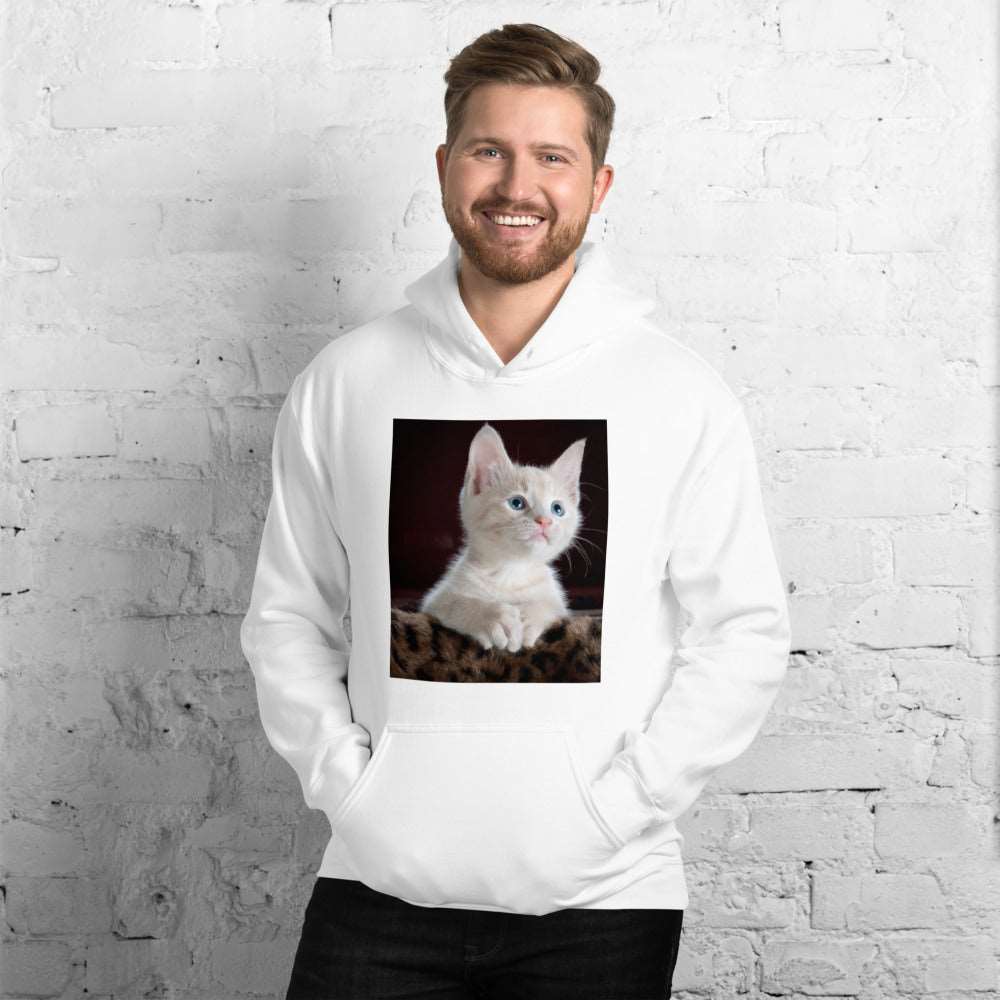 Kitten-looking-up ユニセックスパーカー